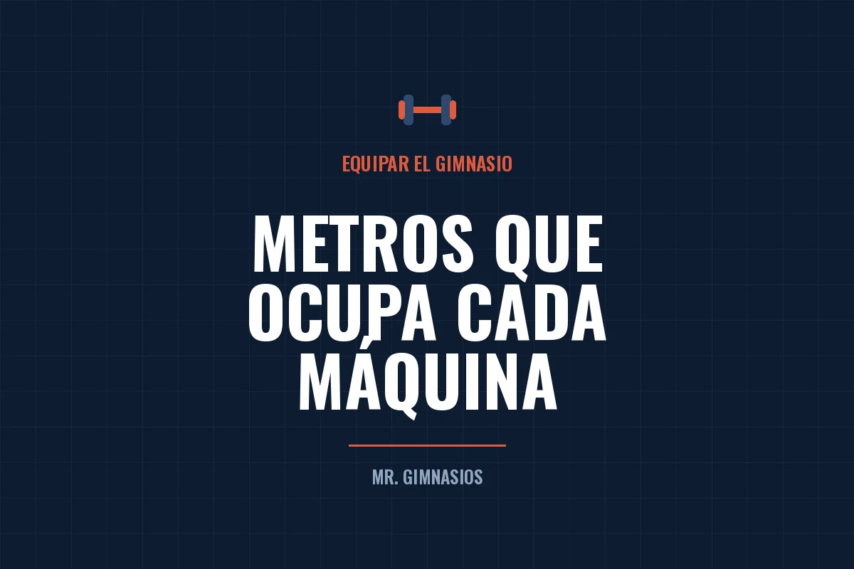 Portada del artículo: Cuántos metros cuadrados ocupa cada máquina de gimnasio