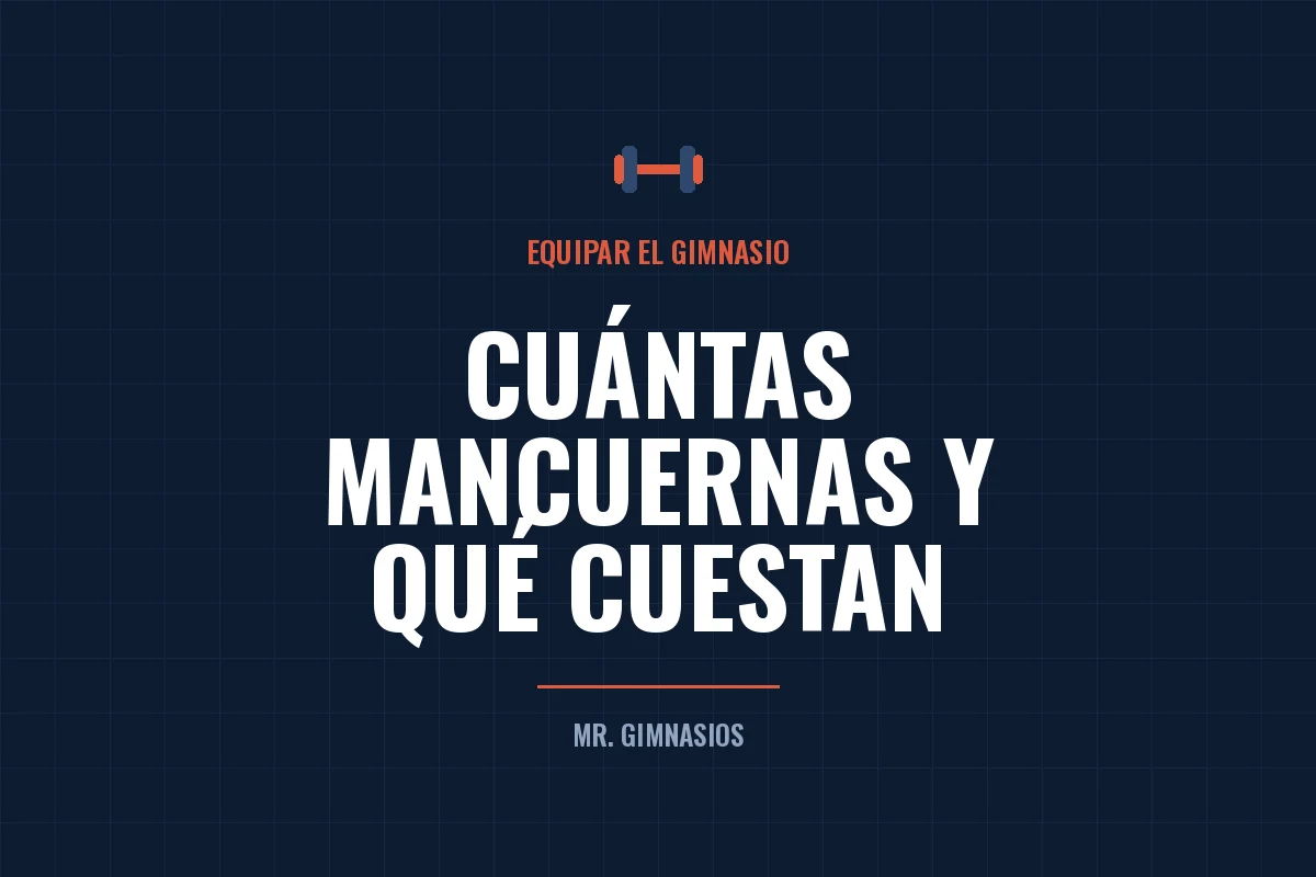 Portada del artículo: Cuántas mancuernas necesita un gimnasio y qué cuestan
