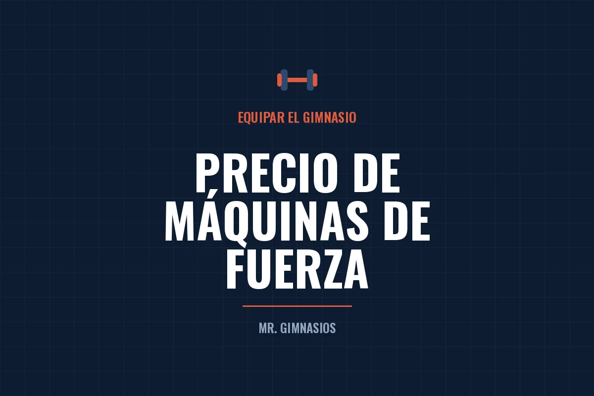 Portada del artículo: Precio de máquinas de fuerza para gimnasio en México