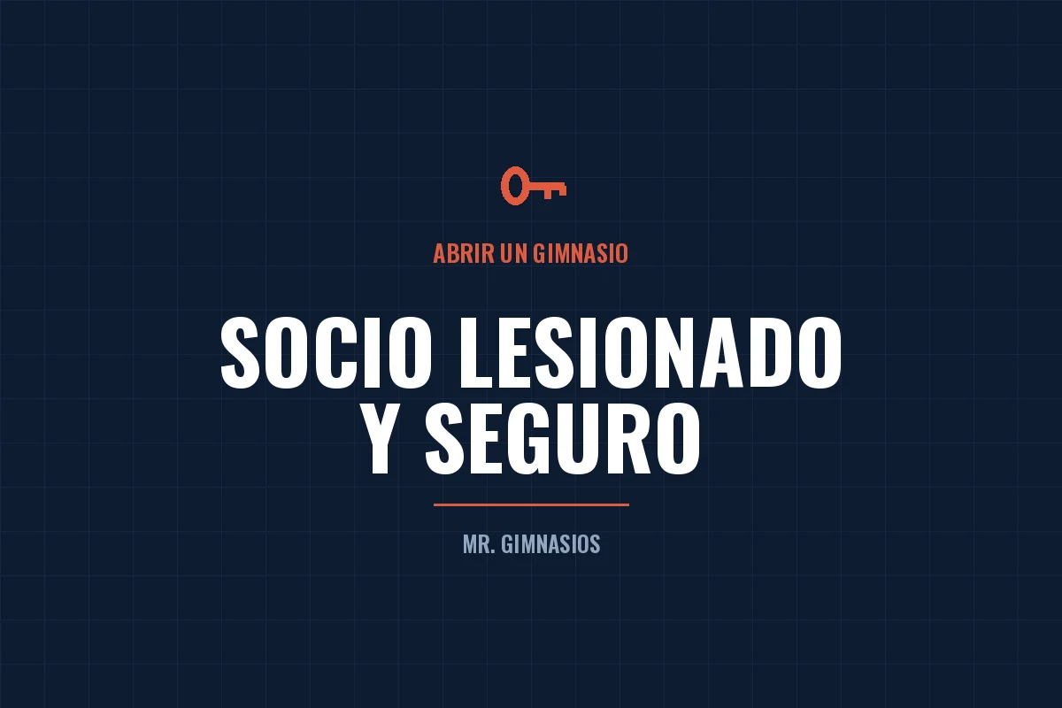Portada del artículo: Socio lesionado: responsabilidad y seguro de tu gimnasio
